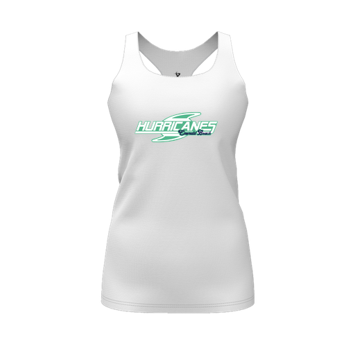 [CUS-DFW-RCBK-PER-WHT-FYS-LOGO1] Racerback Tank Top (Female Youth S, White, Logo 1)