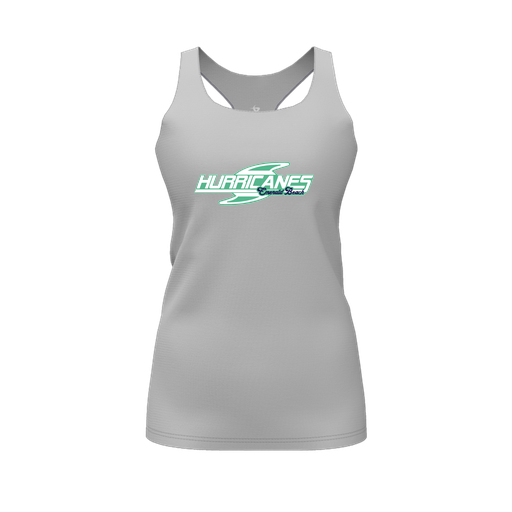 [FT0TRBGY-FYS-LOGO1] Decker Racerback Tank Top (Female Youth S, Gray, Logo 1)