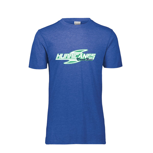 [FTSCUBRY-YS-LOGO1] Decker Youth Tri-Blend T-Shirt - Short Sleeve (Youth S, Royal, Logo 1)