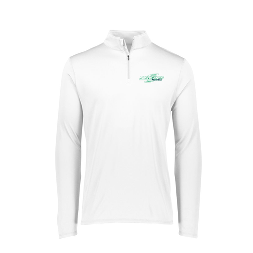 [FTLQFLWH-FAXS-LOGO1] Decker Women's Flex-Lite 1/4 Zip Shirt (Female Adult XS, White, Logo 1)