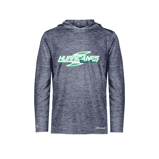 [FOLHCGNV-YS-LOGO1] Decker Youth Charge Hoodie (Youth S, Navy, Logo 1)