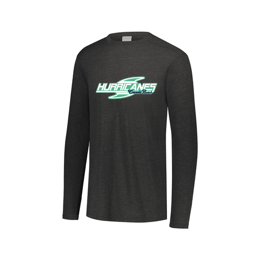 [FTLCUBBK-AXS-LOGO1] Decker Men's Tri-Blend T-Shirt - Long Sleeve (Adult XS, Black, Logo 1)