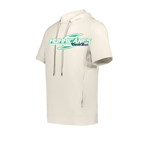 [222605-WHT-YS-LOGO1] YOUTH VENTURA SOFT KNIT SHORT SLEEVE HOODIE (Youth S, White, Logo 1)