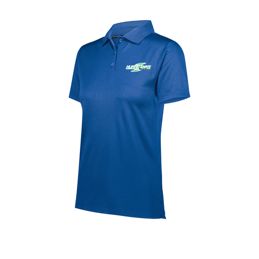 [222768.060.XS-LOGO1] Ladies Prism Polo (Female Adult XS, Royal, Logo 1)